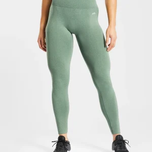 Empower Seamless Leggings - Olive Marl