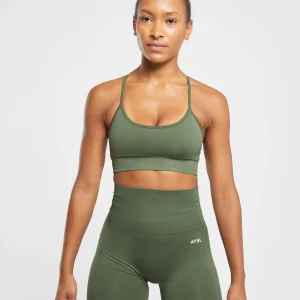 Empower Seamless Sports Bra - Khaki Vert