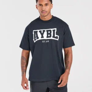 Academy Oversized T Shirt - Navy