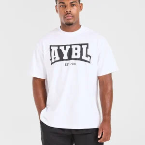 Academy Oversized T Shirt - Blanc