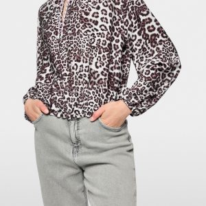 Blouse avec imprimé léopard