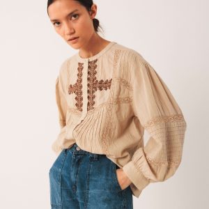 Blouse ethnique brodée