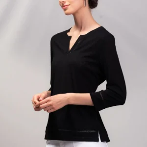 Chandail col cranté