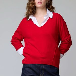 Chandail col en V classique