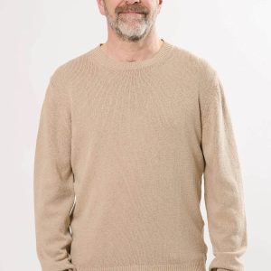 Chandail à col rond en tricot texturé