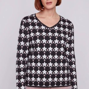 Chandail de tricot col V