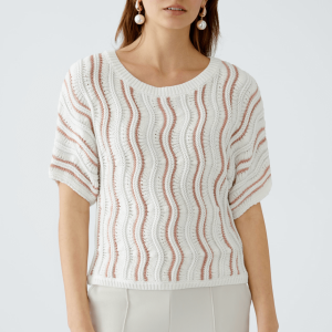 Chandail en maille texturée