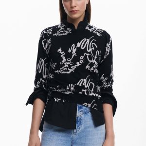 Chandail à lettrage fin