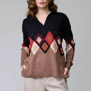 Chandail à motif losanges