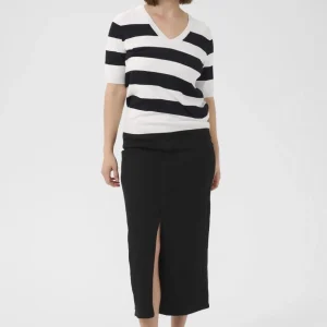 Chandail rayé à col en V