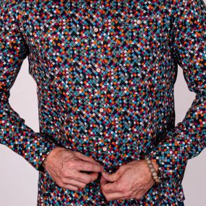 Chemise imprimé formes géométriques