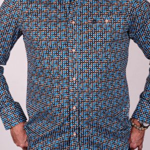 Chemise imprimé picots