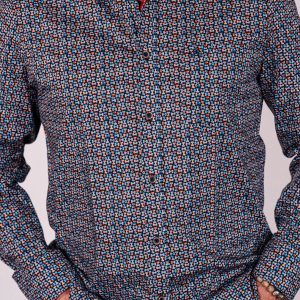 Chemise imprimé rectangles