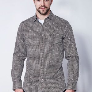 Chemise imprimée à motif géométrique