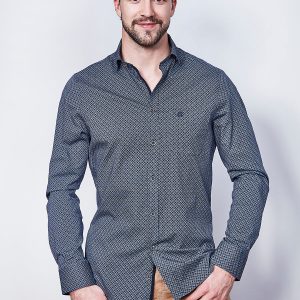 Chemise imprimée à motif géométrique