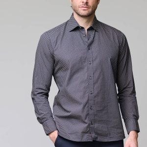 Chemise à motif géométrique