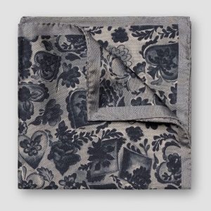 Foulard de poche à motif floral