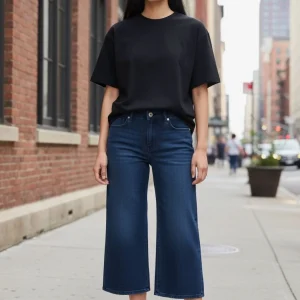 Jeans jambe évasée