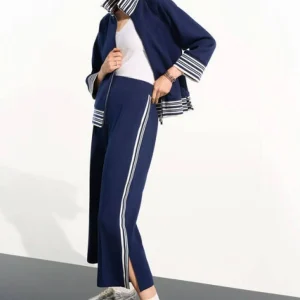 Pantalon athlétique à bandes contrastantes