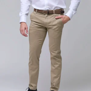 Pantalon chino ajusté