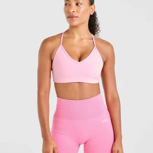 Essential Crossback Sports Bra - Baby Pink