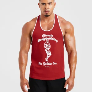 Wesley Vissers X Classic Bodybuilding Stringer - Deep Rouge