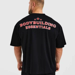 Wesley Vissers X Body Building Essentials Oversized T Shirt - Noir/Rouge