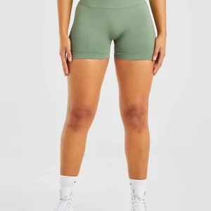 Power Seamless Shorts - Olive