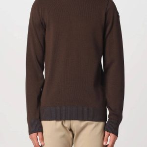 Pull en laine avec détails contrastants