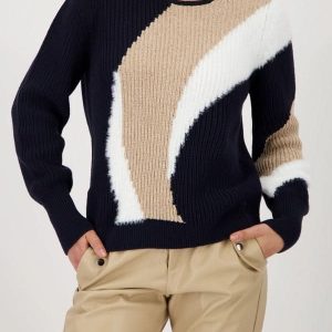 Chandail en maille à motif graphique