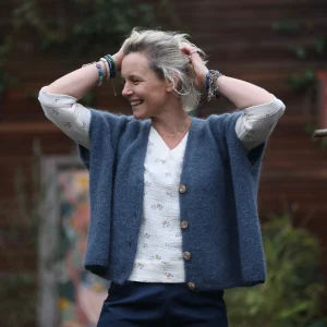 Gilet Benjamine bleu jean