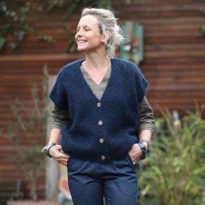 Gilet Benjamine bleu marine