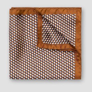 Foulard de poche à motifs géométriques