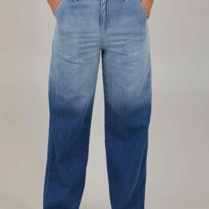 Jean à jambes larges