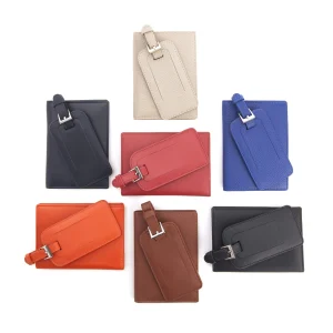 Coffret cadeau de voyage avec étui à passeport et étiquette à bagages