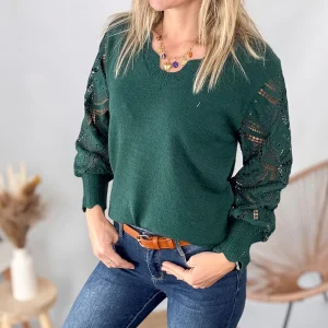 Pull vert Louison