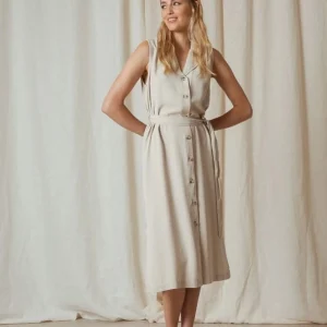 Robe en piqué de lyocell