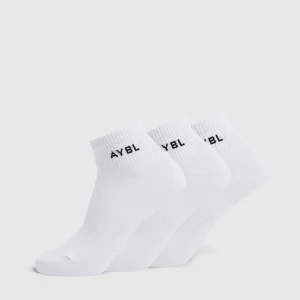 Everyday Ankle Socks (3 Pack) - Blanc