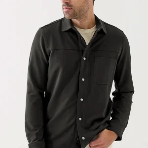 Surchemise en molleton Pima du Pérou à boutons-pression